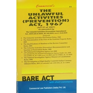 Commercial's Unlawful Activities (Prevention) Act, 1967 Bare Act 2023